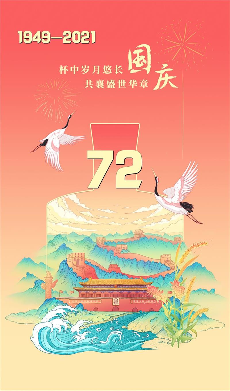 山河壮丽，岁月峥嵘，祝福我们的国家繁荣富强！